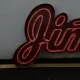 11' Red Neon "Jimmy's" Sign #0