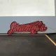 11' Red Neon "Jimmy's" Sign #2