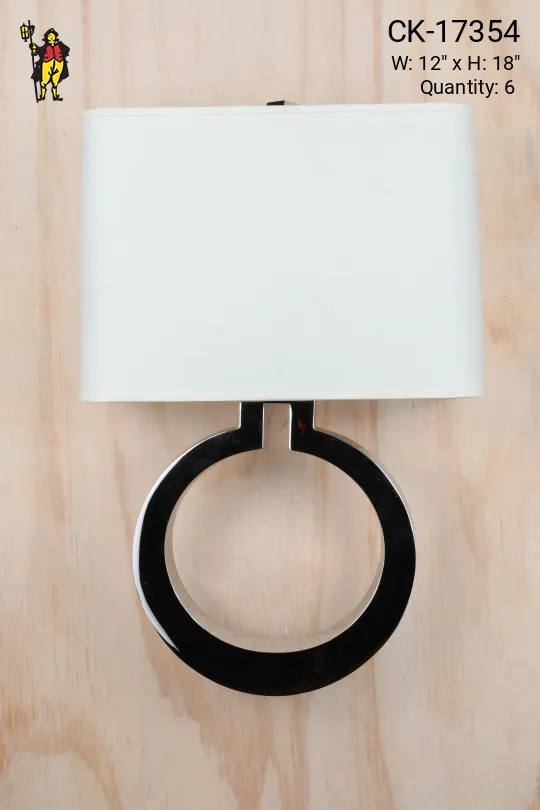 Chrome Circular Modern Wall Sconce