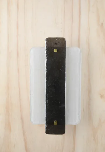 Contemporary Molded Glass Two Light Wall Sconce
