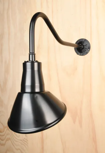 Black Curved Arm Billboard Light