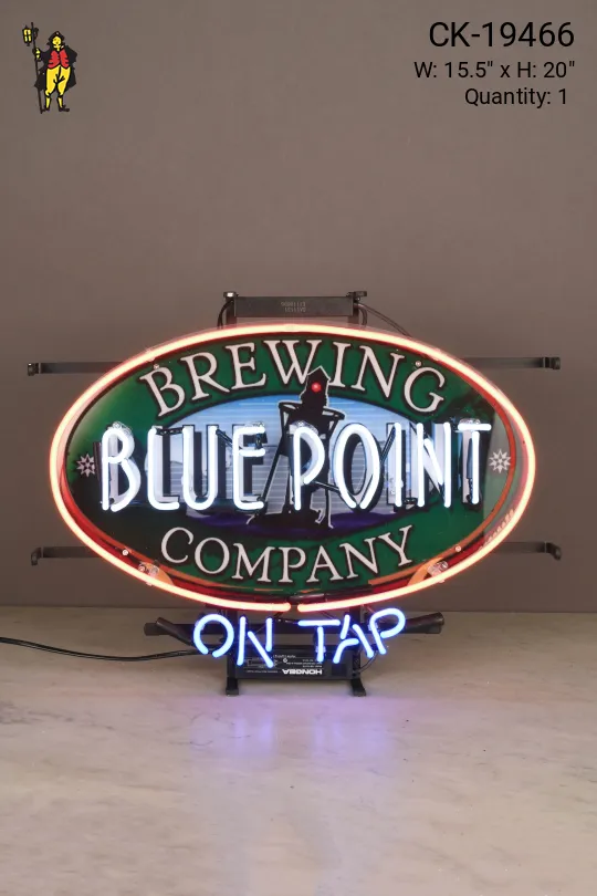 Neon Blue Point Brewing Company Sign - Not Cleared by CK