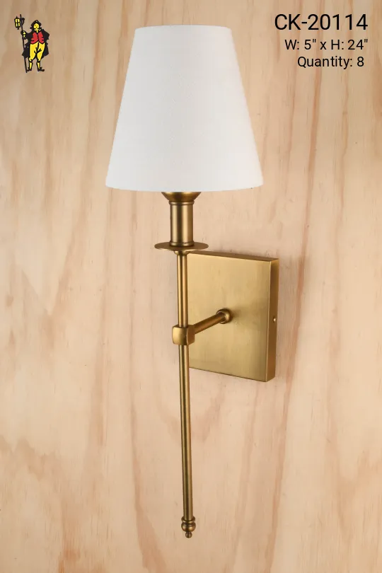 Antique Brass One Light Wall Scone