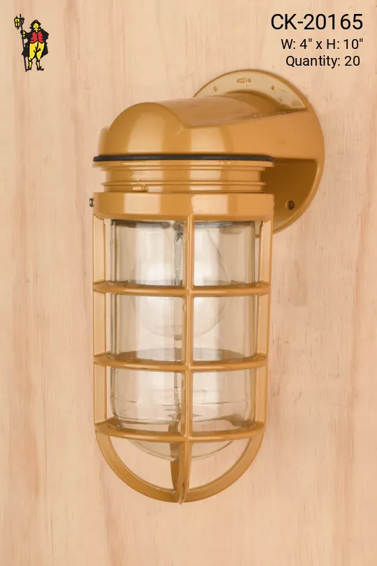 Gold Wall Mounted Vapor Light