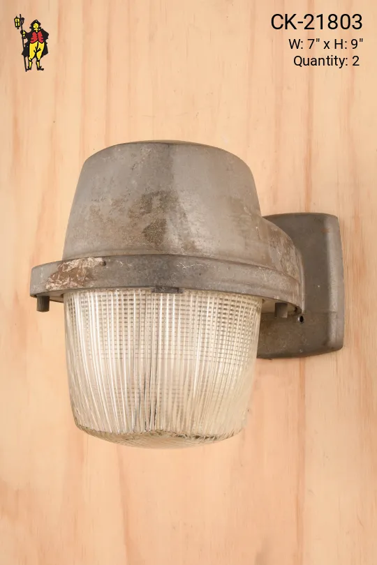 Metal Industrial Exterior Downlight Wall Sconce